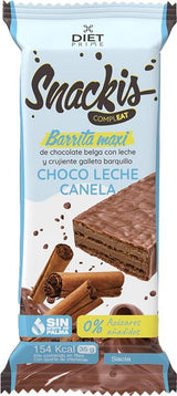 Barrita Snackis Compleat de Choco, Leche y Canela - Diet Prime · Herbora · 35 gramos