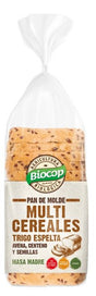 Pan de Molde de Trigo Espelta Multicereales · Biocop · 400 gramos