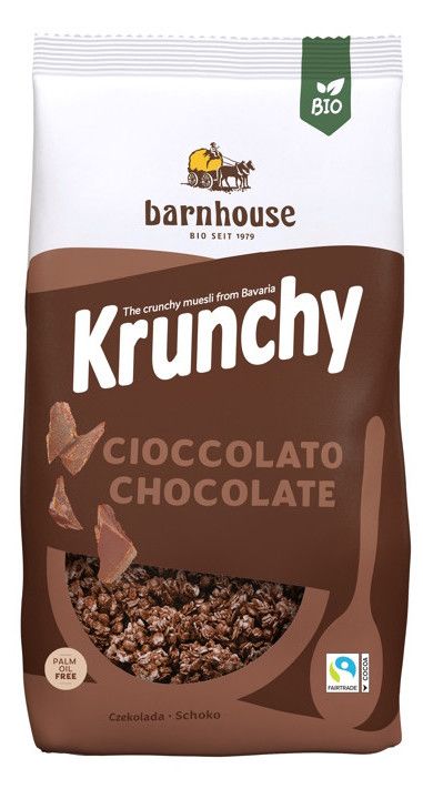 Muesli Krunchy Chocolate Bio · Barnhouse · 750 gramos