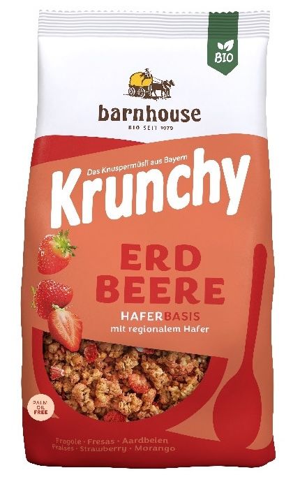 Muesli Krunchy de Fresas Bio · Barnhouse · 375 gramos