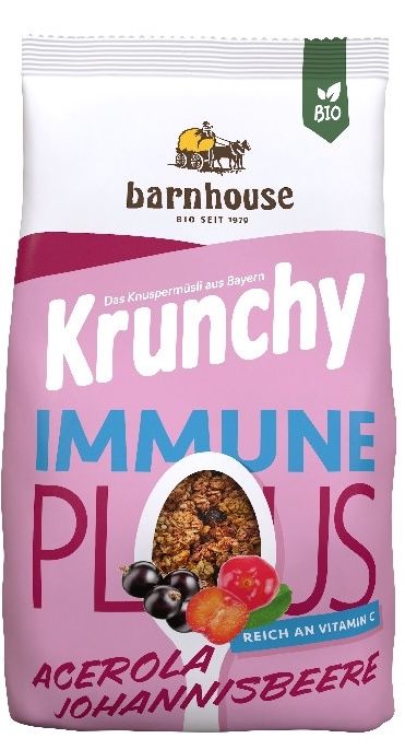 Muesli Krunchy Immune Plus de Grosella y Acerola · Barnhouse Bio · 325 gramos