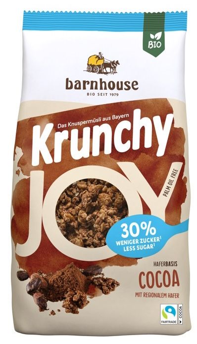 Muesli Krunchy Joy Cacao Bio · Barnhouse · 375 gramos