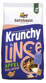 Muesli Krunchy Proteico con Lentejas y Manzana Bio · Barnhouse · 325 gramos