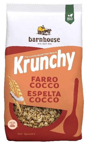 Muesli Krunchy de Trigo Espelta con Coco Bio · Barnhouse · 600 gramos