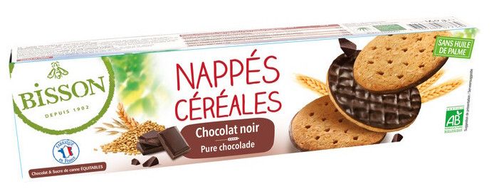 Galletas Nappés de Chocolate Negro · Bisson · 120 gramos