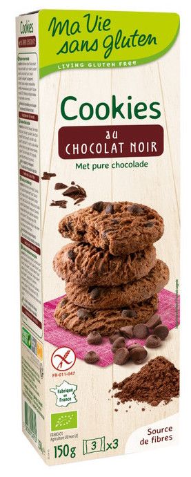 Cookies de Chocolate Negro · Ma Vie Sans Gluten · 150 gramos