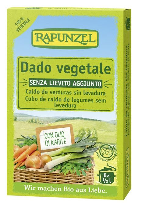 Caldo de Verduras Sin Levadura · Rapunzel · 8 cubitos