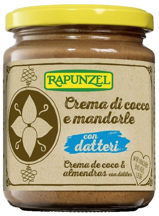 Crema de Almendras Tostadas con Coco y Dátil · Rapunzel · 250 gramos