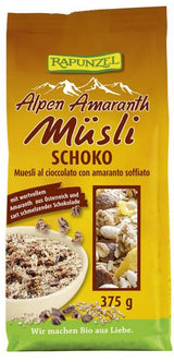 Muesli de Amaranto Alpen con Chocolate · Rapunzel · 375 gramos