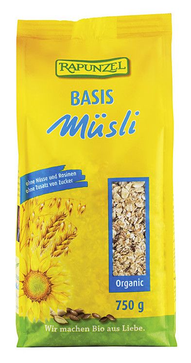 Muesli Base · Rapunzel · 750 gramos