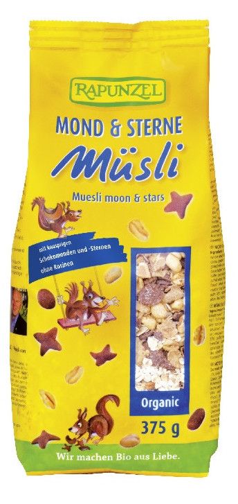 Muesli de Lunas y Estrellas · Rapunzel · 375 gramos