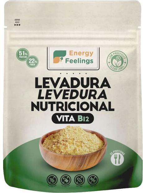 Levadura Nutricional High Vita B12 en Copos · Energy Feelings · 130 gramos