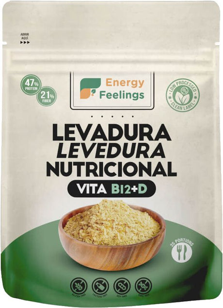 Levadura Nutricional High Vita B12+D en Copos · Energy Feelings · 130 gramos