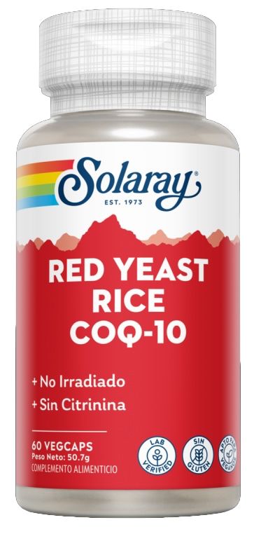 Red Yeast Rice Plus CoQ10 · Solaray · 60 cápsulas