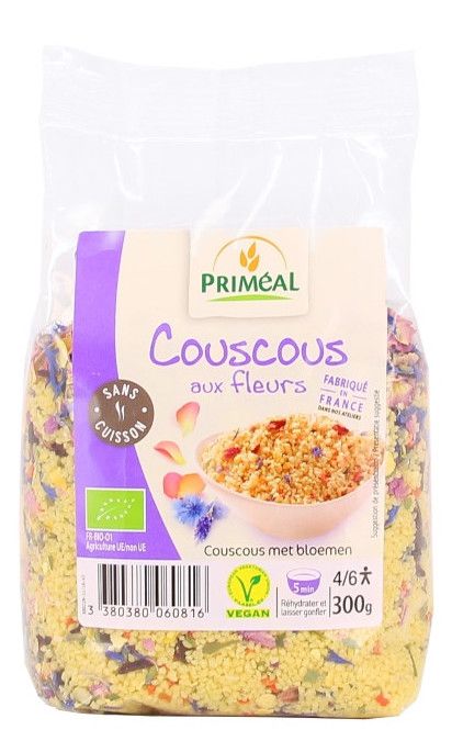 Receta Cuscus de Flores · Priméal · 300 gramos