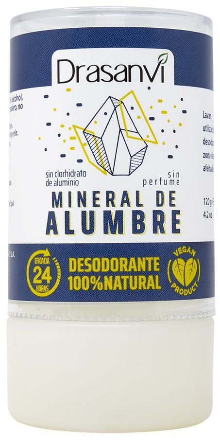 Desodorante Mineral de Alumbre · Drasanvi · 120 gramos