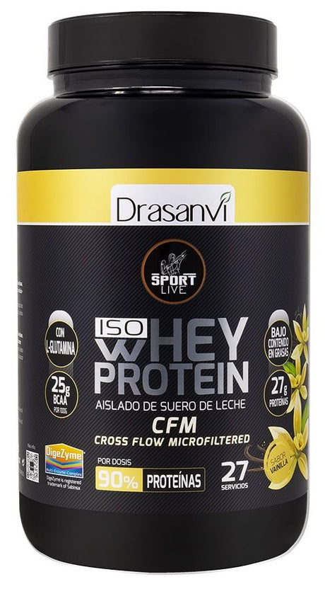 Whey Protein Aislado Vainilla - Sport Live · Drasanvi · 800 gramos