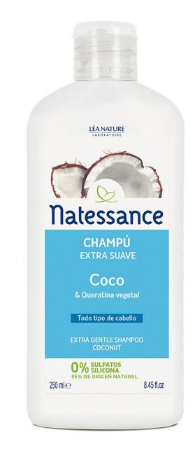 Champú Extra Suave de Coco · Natessance · 250 ml