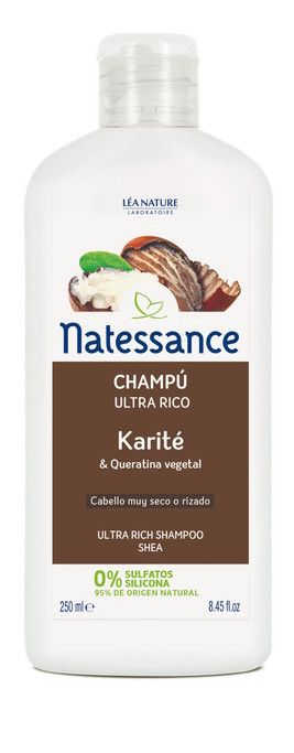 Champú Ultra Nutritivo de Karité · Natessance · 250 ml