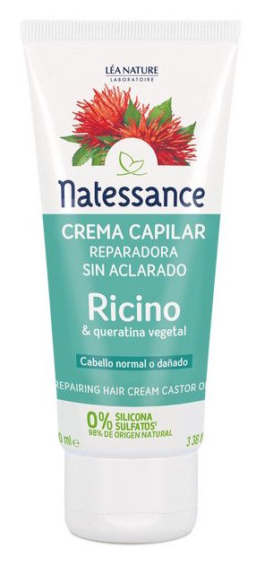 Crema Capilar Reparadora Ricino · Natessance · 100 ml