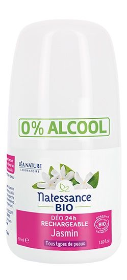 Desodorante Recargable de Jazmín · Natessance · 50 ml