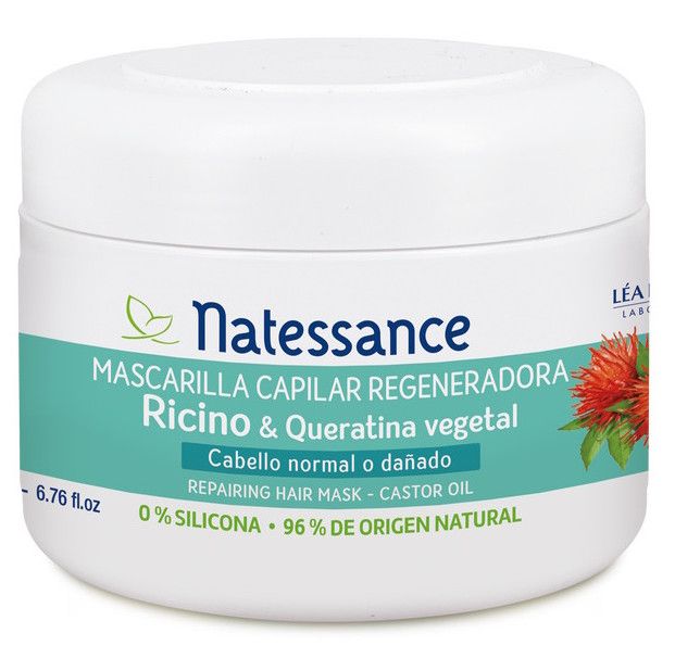 Mascarilla Capilar Regeneradora de Ricino · Natessance · 200 ml