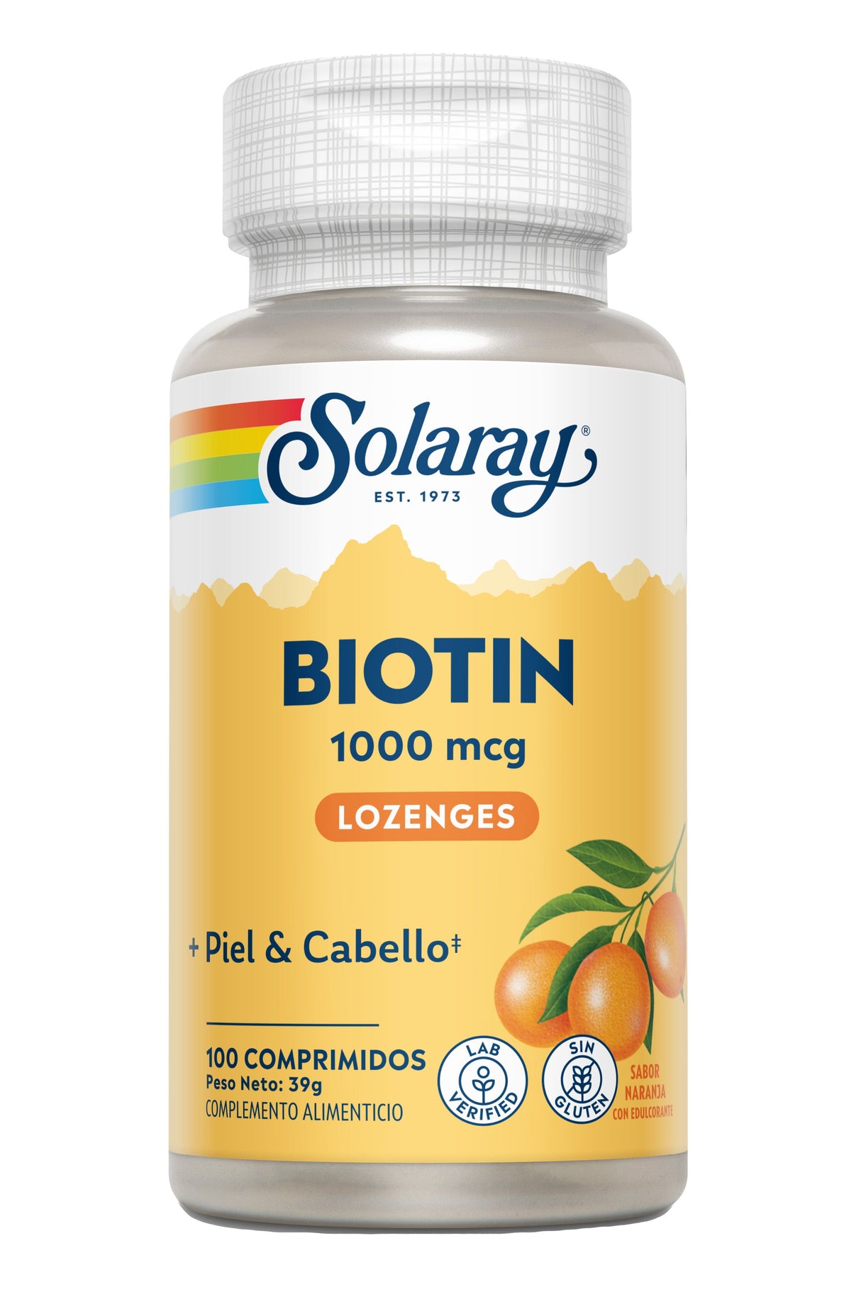 Biotina 1.000 mcg · Solaray · 100 cápsulas