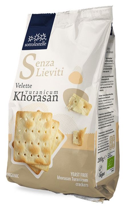 Cracker de Trigo Khorasan · Sottolestelle · 200 gramos