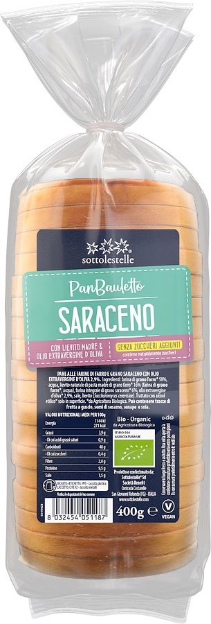 Pan de Molde de Trigo Sarraceno · Sottolestelle · 400 gramos