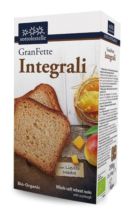 Pan Tostado de Trigo Integral · Sottolestelle · 185 gramos