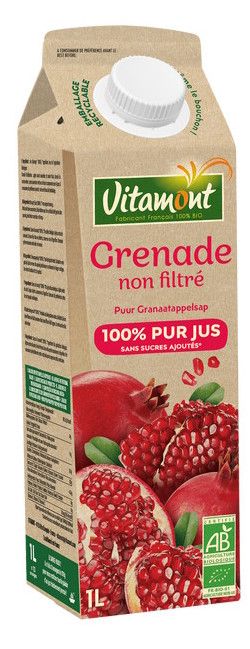 Zumo de Granada Sin Filtrar · Vitamont · 1 litro