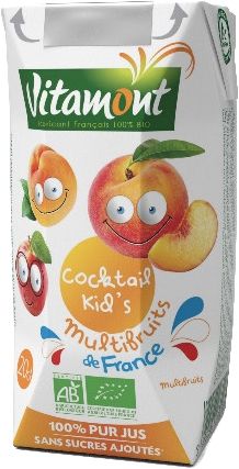 Zumo Cocktail Kids Multifrutas · Vitamont · 6x200 ml