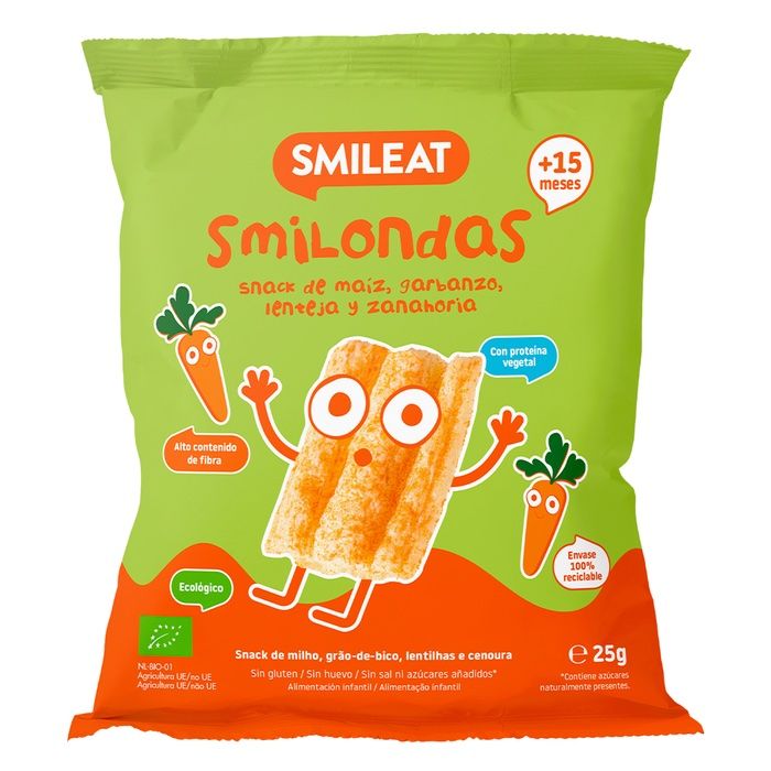 Smilondas de Zanahoria · Smileat · 25 gramos