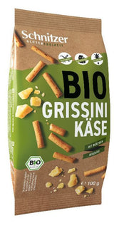 Palitos Grissini de Queso Sin Gluten Bio · Schnitzer · 100 gramos