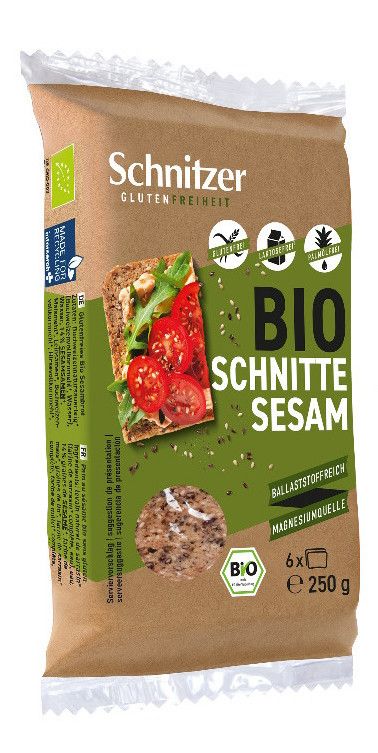 Pan Fermentado de Trigo Sarraceno con Sésamo Sin Gluten · Schnitzer · 250 gramos