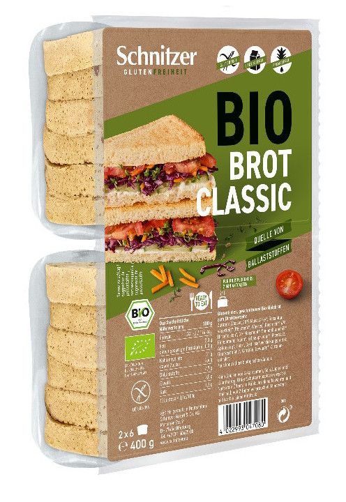 Pan del Molde en Rebanadas Brot Classic Bio · Schnitzer · 400 gramos