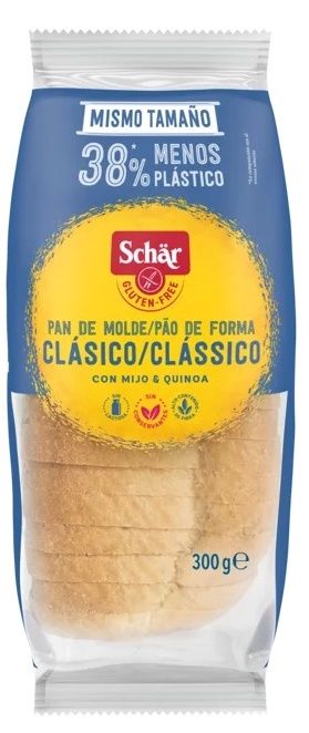 Pan de Molde Clásico Sin Gluten · Schär · 300 gramos