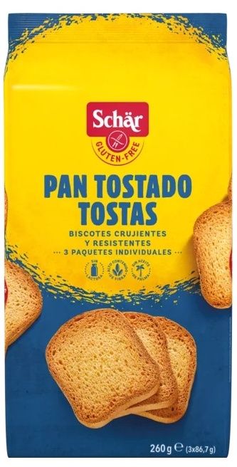 Pan Tostado Sin Gluten · Schär · 260 gramos