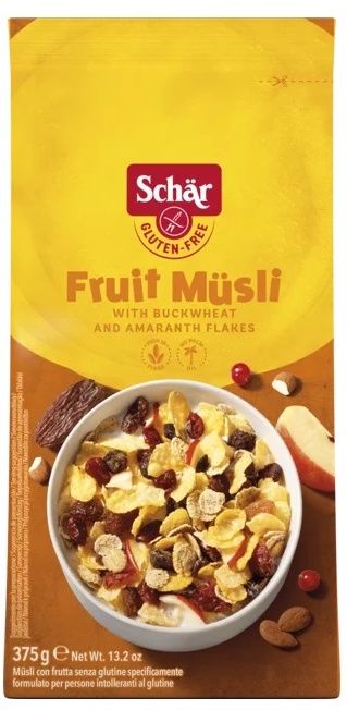 Muesli de Frutas Sin Gluten · Schär · 375 gramos