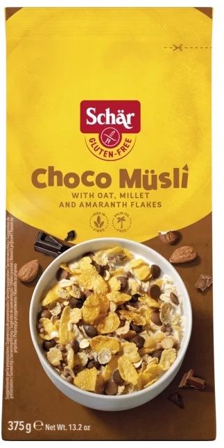 Choco Muesli Sin Gluten · Schär · 375 gramos