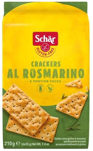 Crackers con Romero Sin Gluten · Schär · 210 gramos