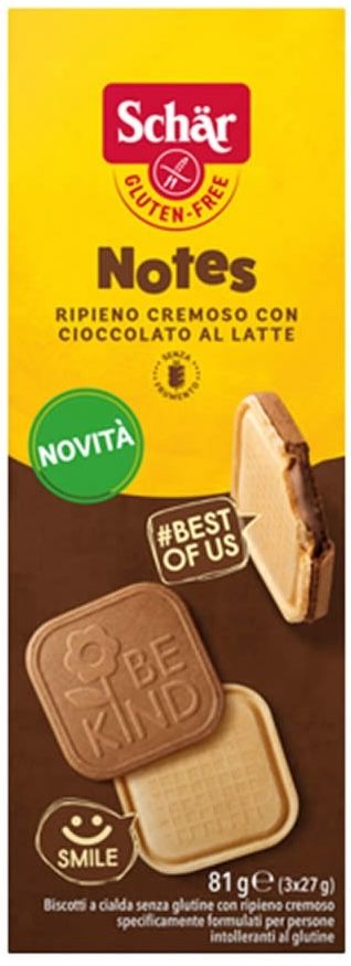 Galletas de Oblea Rellenas Sin Gluten · Schär · 81 gramos