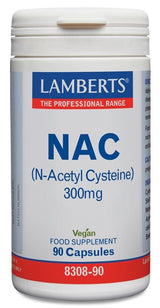 NAC (N-acetil-cisteina) 300 mg · Lamberts · 90 cápsulas