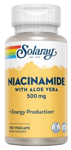 Niacinamide 500 mg · Solaray · 100 cápsulas