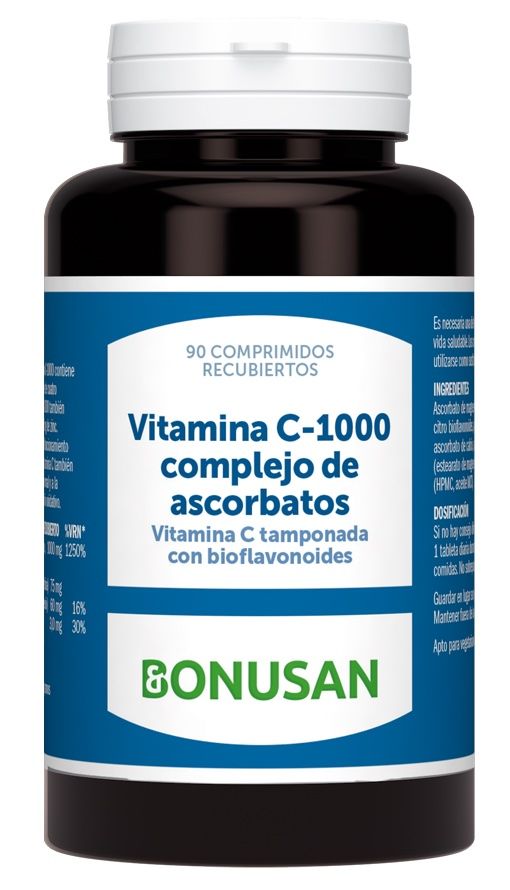 Vitamina C 1000 (Complejo de Ascorbatos) · Bonusan · 90 comprimidos