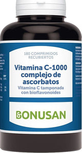 Vitamina C 1.000 (Complejo de Ascorbatos) · Bonusan · 180 comprimidos