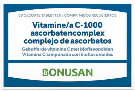 Vitamina C 1000 (Complejo de Ascorbatos) · Bonusan · 30 comprimidos