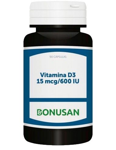 Vitamina D3 600 UI · Bonusan · 90 perlas