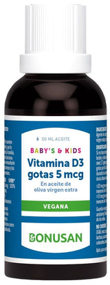 Vitamina D3 Niños en Gotas · Bonusan · 30 ml