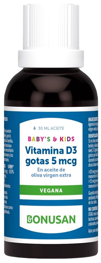 Vitamina D3 Niños en Gotas · Bonusan · 30 ml